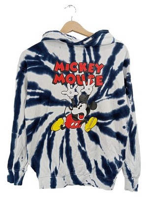 Disney Mickey Mouse Hoodie Kapuzenpullover Kinder Gr. 146/152 Tie-Dye Blau