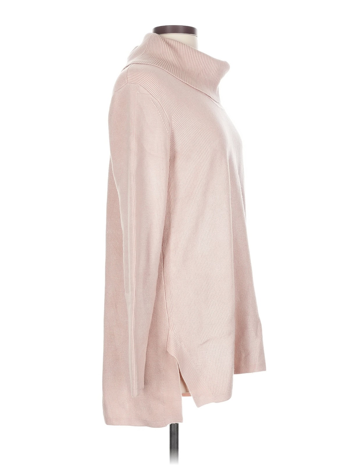 Calvin Klein Women Pink Turtleneck Sweater L thumbnail 3