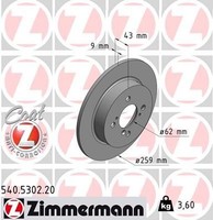 2X Zimmermann Bremsscheibe 540.5302.20 FüR Suzuki