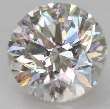 Certified 1.59 Carat D VVS2 Round Brilliant Natural Enhanced Loose Diamond 7.36m