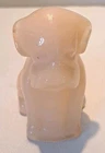 Vintage Degenhart Pink Milk Glass Glass Pooch Dog Figurine