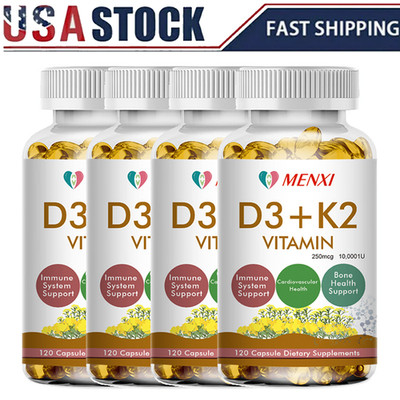 Vitamin K2 D3 With 200mcg K2 & 10000 IU D3 Supplement for Heart and Bone Health