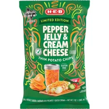 H‑E‑B Thin Potato Chips - Pepper Jelly & Cream Cheese