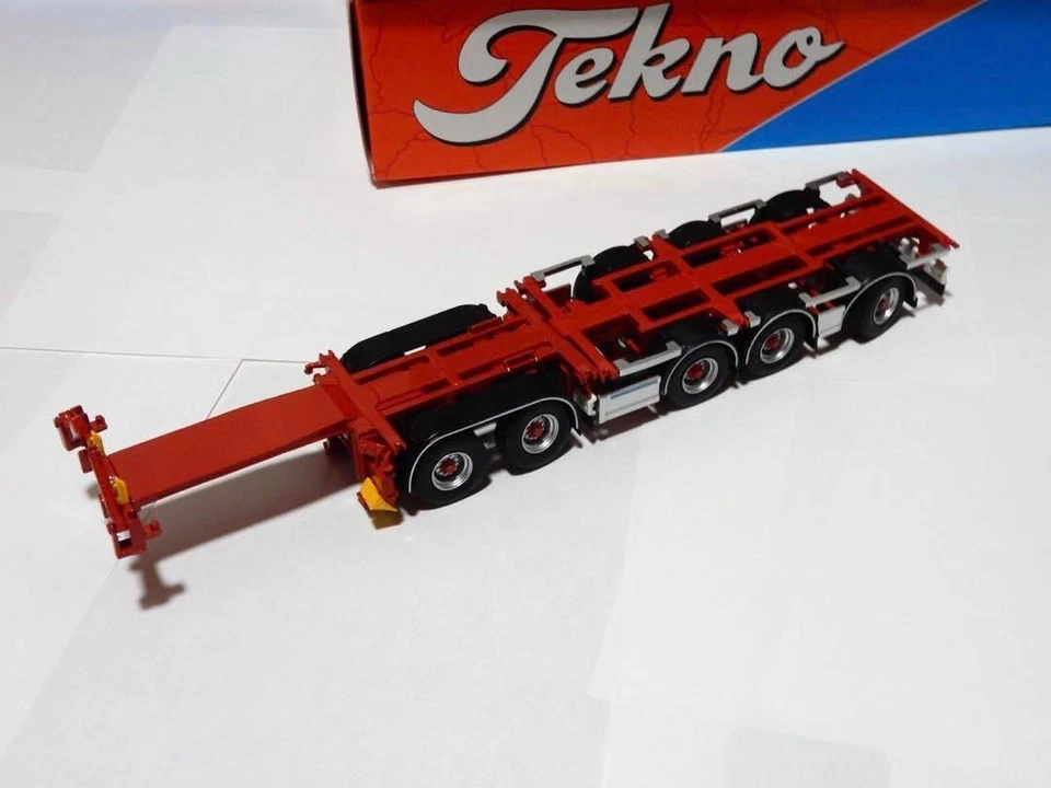 Tekno Combination Trailer 1/50 Diecast Truck Model Collectible Vintage - Image 2 of 4
