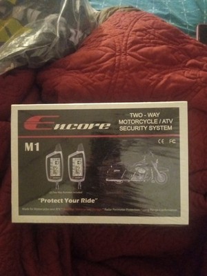 NEW Encore M1 Motorcycle ATV Alarm 2 Way LCD Remote Security System Waterproof N