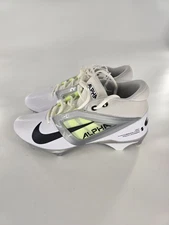Nike Alpha Menace 4 Pro Football Cleats Men’s 11 White/Gray FD7037-100 New