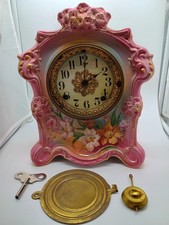 Antique Royal Bonn Hand Painted German 8 Day ...