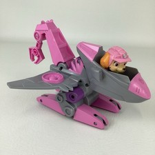 Paw Patrol Dino Rescue Pups Skye with Figure Deluxe Rev Up Vehicle Crane Toy