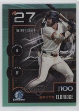2025 Bowman Scouts Top 100 Chrome Aqua Refractor /125 Bryce Eldridge 1n6g