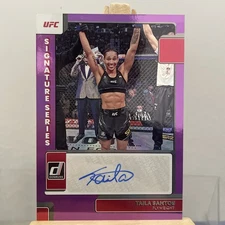 2023 Panini Donruss UFC Taila Santos Purple Foil Signatures Series Auto #SG-TST