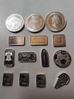 Lot Of 19 Grams Of Silver (3) 1/10 Rounds (3) Geigers,Valcambi Mixed See Pics