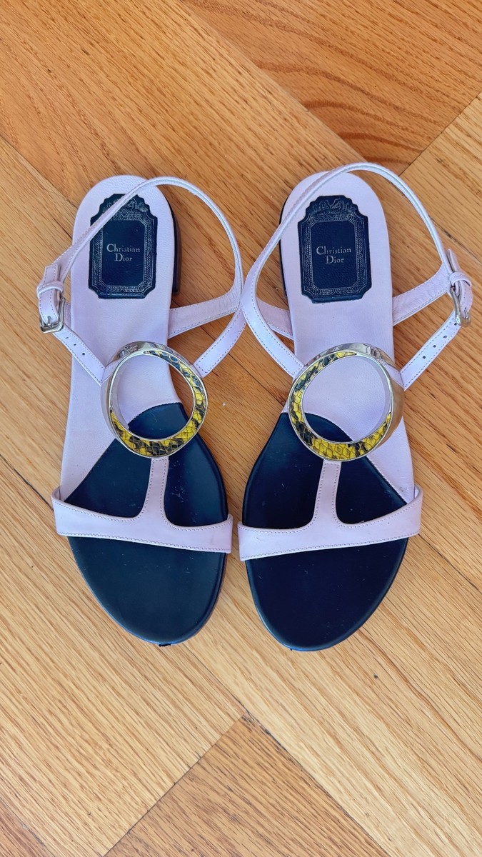 Christian Dior Light Pink Sandals Size 37.5 View 5