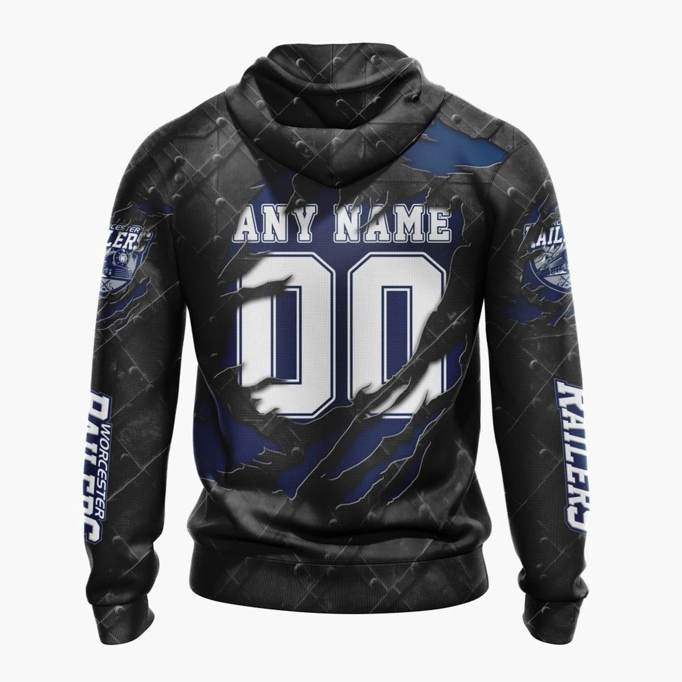Personalized Worcester Railers Hoodie