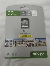 sealed 32 Gb PNY SDHC Flash Card Elite