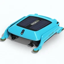 Smonet Robotic Pool Cleaner: SR5 Automatic Cordless Solar Powered Pool Blue