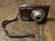 Nikon Coolpix S3000 Plum Purple Digital Camera Lens Error For Parts Repair Only