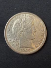 1900-P BEAUTIFUL HIGH GRADE BARBER HALF 1/2 DOLLAR 50C SUPER NICE SEE PICS!!