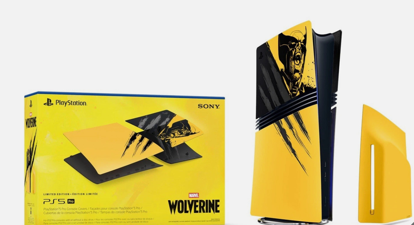 PlayStation 5 Pro Cover Marvel Wolverine Battle Yellow Limited Edition Preorder