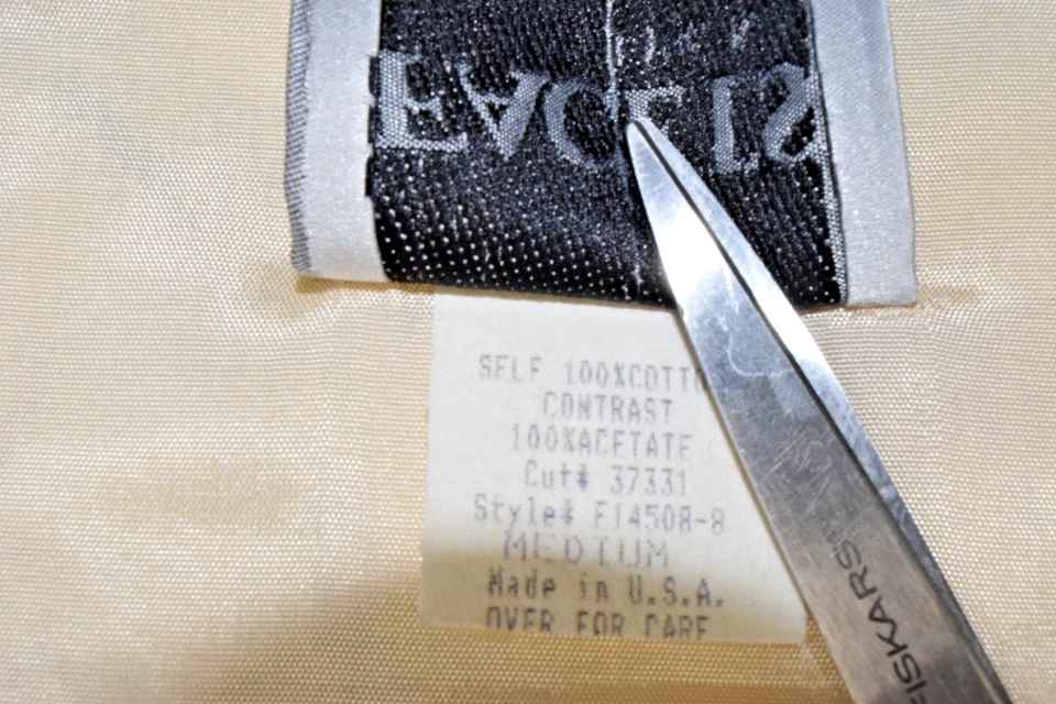 Vintage Vest Facets by Mirrors Size M 80s Floral Cotton Tapestry Made USA - Image 4 of 4