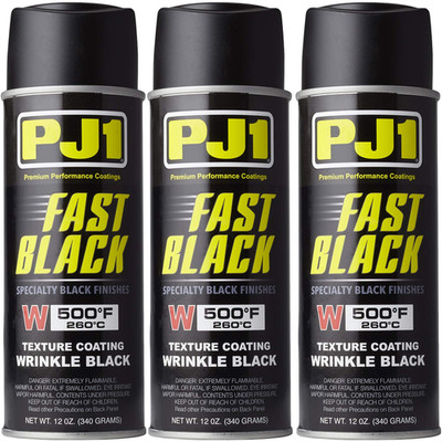 Pj1 16-Wkl-3Pk Wrinkle Black Spray Paint 33 Oz 3 Pack