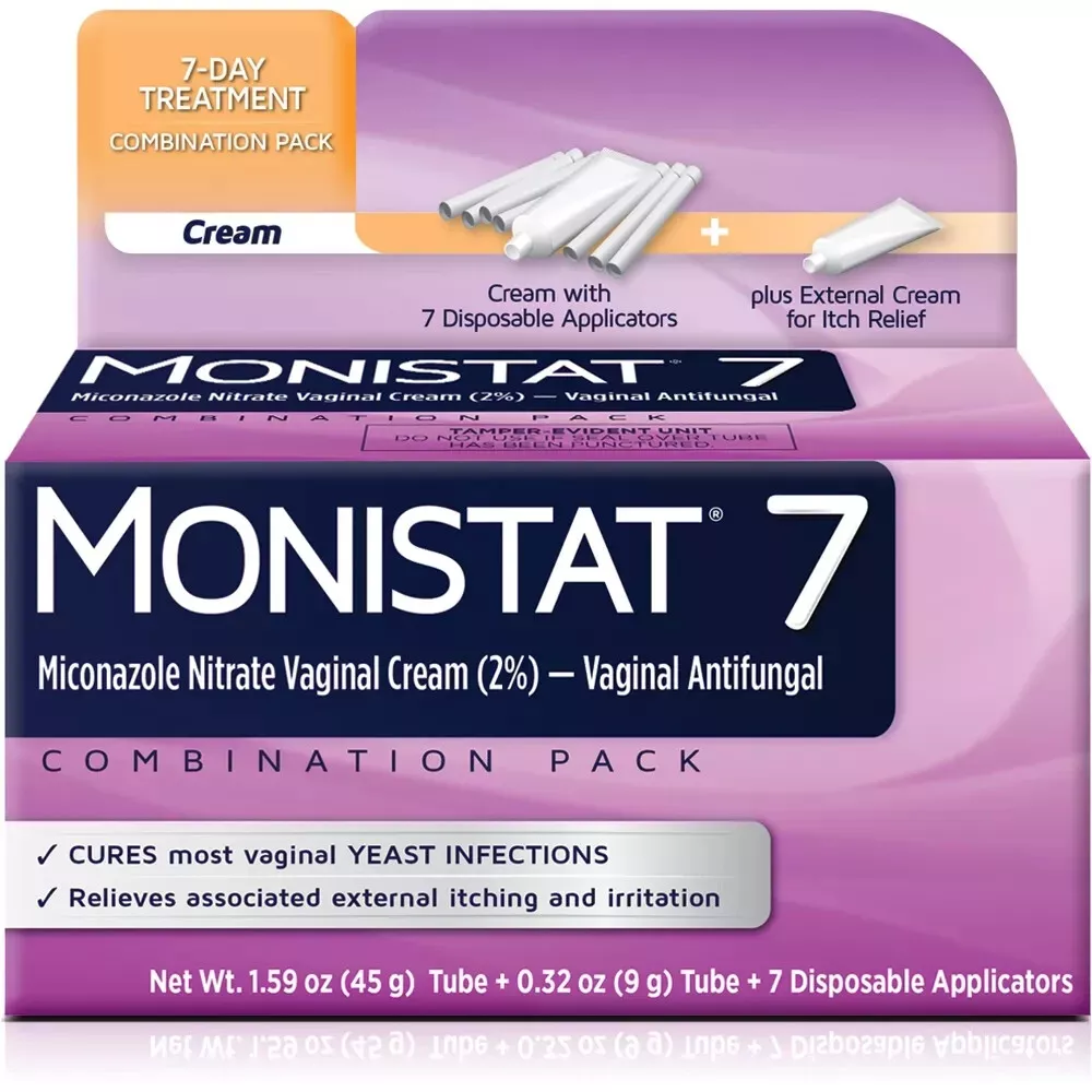 MONISTAT 7 Yeast Infection Treatment 7 Applicators Itch Cream