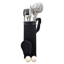 8pc Golf Themed BBQ/Barbecue Novelty Cooking Tools With Salt/Pepper Shakers Set