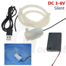 DC 3-6V Small Mini Water Pump Fish Tank Fountain Aquarium Micro Submersible Pump