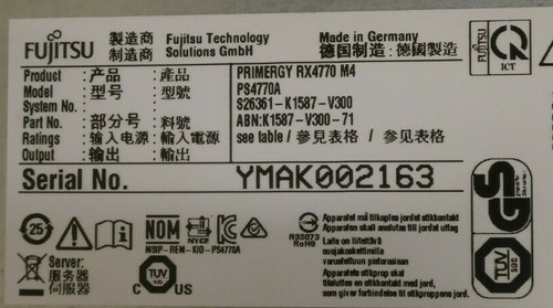 Fujitsu Primergy RX4770 M4 2x 8C Gold 6134 3.20GHz 192GB Ram 2x 400GB SSD Server - Picture 4 of 4