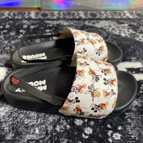 Disney Mickey Mouse Slides Shoes Size Youth 9/10 - Picture 5 of 6