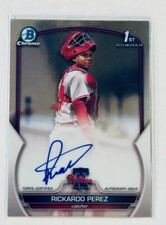 2023 Bowman Chrome 1st Rickardo Perez Auto Philadelphia Phillies