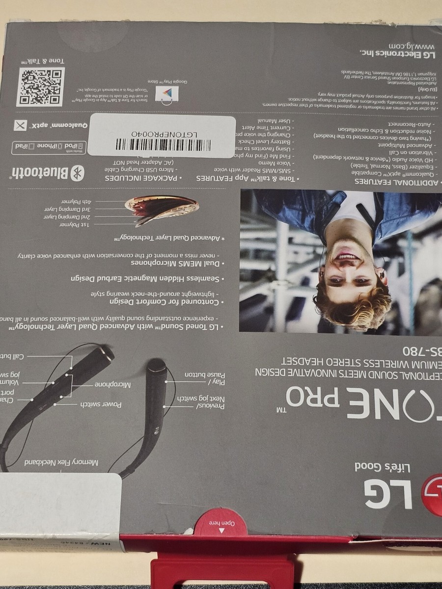 LG Tone Pro HBS-780 Bluetooth Wireless Stereo Headset White | eBay