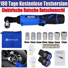 2024 Akku Ratsche Ratschenschl Ssel 3/8 Zoll 90 Winkel Elektroschl Ssel 2x Akku