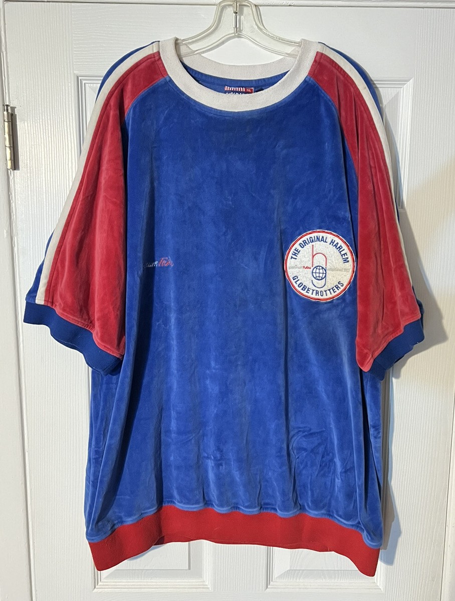 Platinum Fubu Harlem Globetrotters Velvet Short Sleeve Shirt Platinum Fubu Harlem Globetrotters Velvet Short Sleeve Shirt