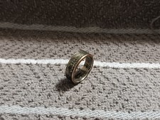 Louisiana Handcrafted Washington Quarters coin ring, size 8  2002