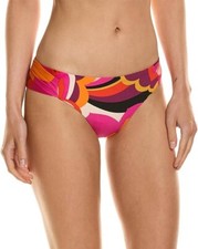 NWT- Trina Turk 'Fan Faire' Tab-Side Hipster Bikini Bottom, Multi - Size 4