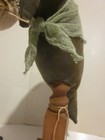 Halloween Black Crow on Wood Stand Fall, Hand Made Folk Art Stuffed Cheesecloth — photo 10