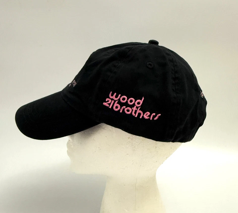 De Colección Wood Brothers 21 Ford Racing "Guerreros en Rosa" Sombrero Negro NASCAR Foto 4 de 4