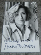 (M2) photo dédicace autographe autograph emma thompson