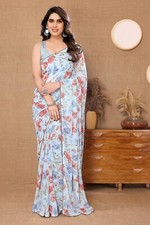 Women Soft Georgette Printed Ready to Wear Saree