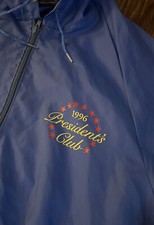 Vintage King Louie Wind Breaker Pull Over Jacket 1/4 Zip LARGE President  s Club