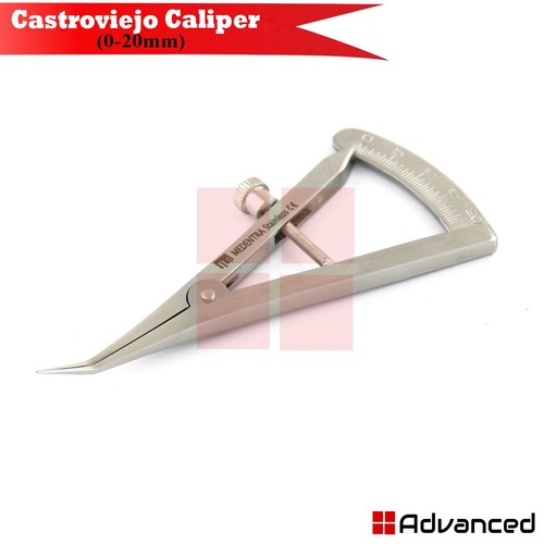 Castroviejo Messschieber Messgerät 0-20 mm Augenlidchirurgie Orthopädisches Instrument - Bild 3 von 4