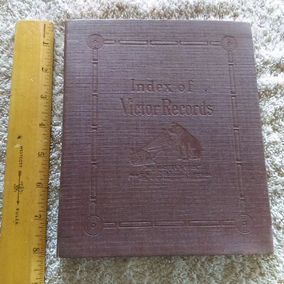 Victor Records, Index Booklet, 7'' x 8'', catalog, entries on ten pages