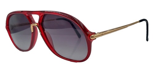 $500 NEW CELINE 51mm Pilot Sunglasses STRIPED RED HAVANA  display picture 2