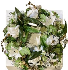 Nearly Natural Floral Wreath 18x18 Mix Of Lil...