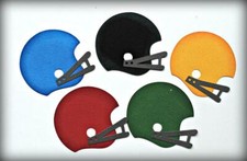 CRAFTECAFE FOOTBALL paper piecing premade scrapbook page diecut piece WOLFFEY5