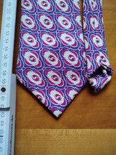 Krawatte retro vintage lila pink Muster 70 er Jahre