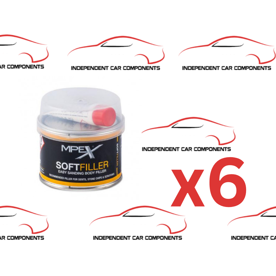 6x MPEX SOFT FILLER 250g - Automotive Body Work Car Van Durable SF250G