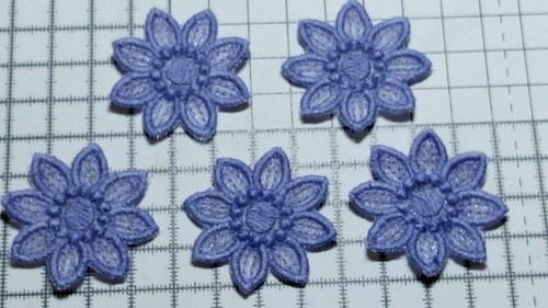 Iron on 5pcs - Guipure Lace Flower Motif - Appllique, Wedding, Patch-4cm - Picture 13 of 25