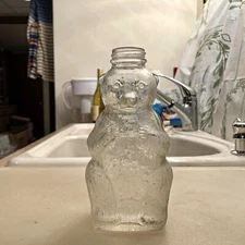 Neat Figural Snow Crest Beverages Salem MA Bear Shape Bank Bottle Dated 1952
