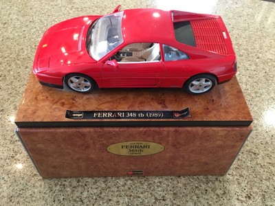 Burago 1:18 Scale Ferrari Model Car 1989 348tb Red Color